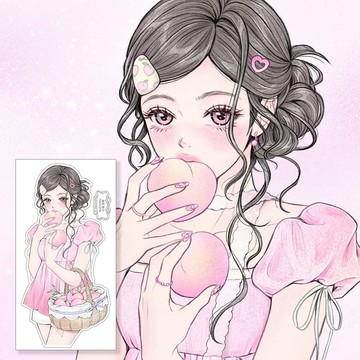 水蜜桃貼紙