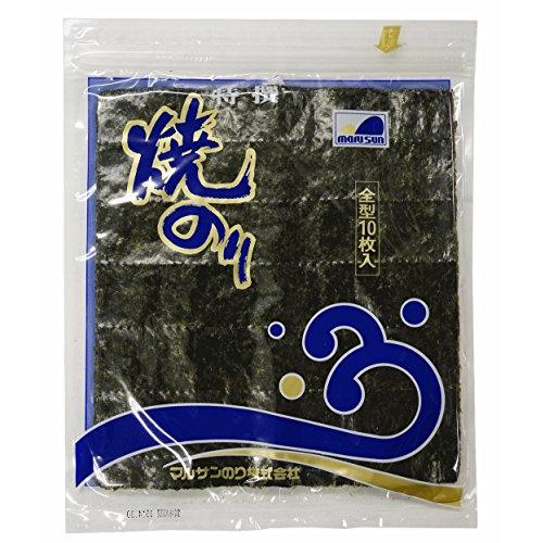 マルサンのり　焼海苔 100枚（10枚入10袋セット）