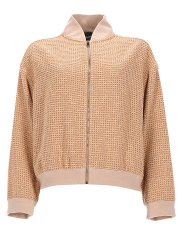 fabiana filippi giacca bomber con dettaglio paillettes
