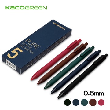 【KACO】書源0.5中性筆 國風/莫蘭迪/浪花/限定系列 (台灣現貨) 復古色原子筆 按壓式 筆記 手帳 高顏質