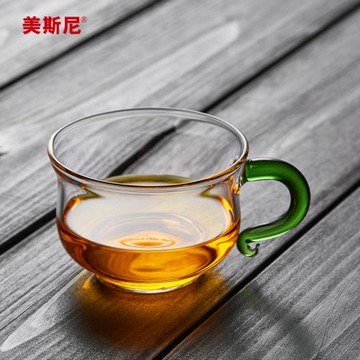品茗杯個人杯主人杯泡茶功夫茶具小茶杯單杯小杯子加厚玻璃小品杯