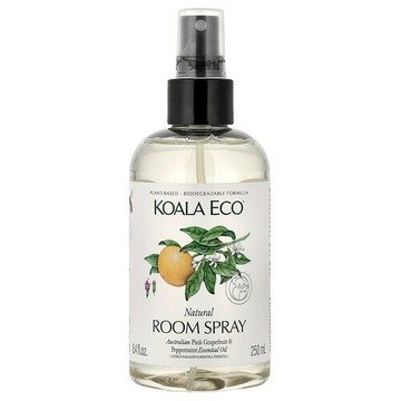 Koala Eco, 天然房間噴霧，精油，澳洲粉紅葡萄柚和薄荷香，8.4 液量盎司（250 毫升）