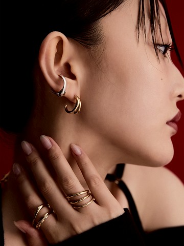#197 Gold Twin Earrings