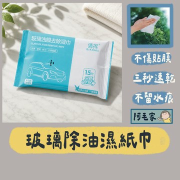 濕紙巾 濕巾 油膜去除濕紙巾 玻璃清潔劑 汽車濕紙巾 前擋風玻璃 清潔劑 玻璃防霧濕巾 玻璃油膜濕巾