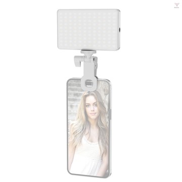 袖珍夾式 LED 視頻燈電腦平板手機視頻會議燈 2500K-9000K 可調光內置電池,用於在線會議直播自拍