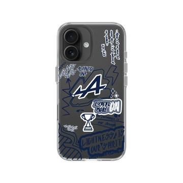 iPhone 16 Clear Case（相機按鈕） 透明 - Alpine - Graffiti