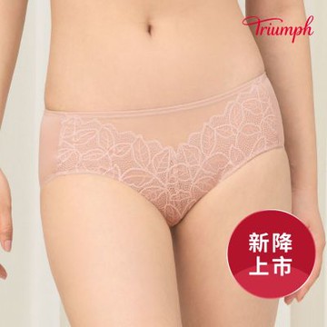 黛安芬-蕩漾水波系列 中腰平口內褲 M-EL 粉膚