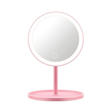 LED帶燈美妝鏡 化妝鏡 補光鏡 帶燈化妝鏡 美妝鏡 USB 摺疊化妝鏡 LED 補光燈 鏡子 補妝鏡 補光鏡 桌上鏡