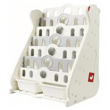 lilikoko 哩哩摳摳 兒童書架  71 x 51.8 x 99.9cm  7層  白灰色