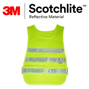螢綠網紗反光安全背心-3M Scotchlite反光 Safetylite  符合遵循CNS15909
