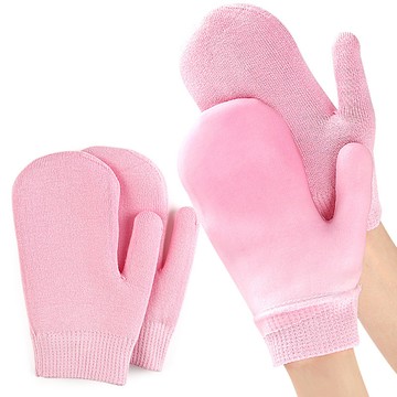 大友los2253口二指凝膠包指手套男女柔軟彈力針織凝膠加厚手部手套