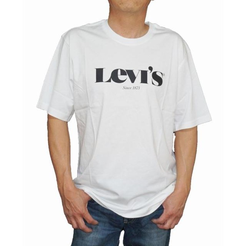 [リーバイス] ロゴTシャツ 半袖 メンズ levi's リーバイス ロゴ tシャツ ロゴ リーバイス Levis 半袖Tシャツ 白 ロゴ メンズ 161430093 夏物