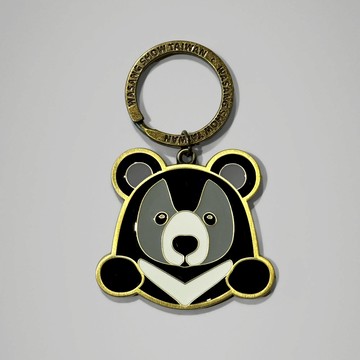 【森林動物系列】Q黑熊金屬鑰匙圈