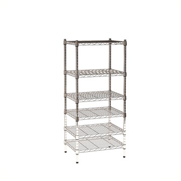 【客尊屋】小資型《粗管徑》45X60X135Hcm 銀衛士六層架