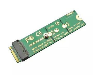 [5大陸直購] A+E key E key M.2 NGFF無線網卡轉M key PCIe M.2 NGFF轉接卡 N-PN05