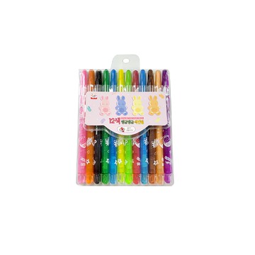 YOUNG ART 旋轉蠟筆 12色  2組