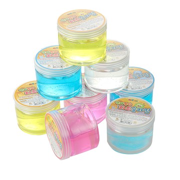 韓國MYTOYS - 繽紛果汁假水史萊姆8入組-250g*8入 (粉色2+透明2+藍色2+黃色2)