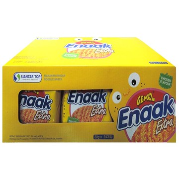 韓國 Enaak 韓式小雞麵-雞汁味(盒裝30gx24包)【小三美日】點心麵 D400259 下午茶 零食 脆麵 宵夜