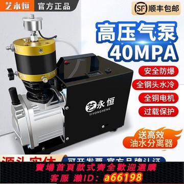 【台灣公司 可開發票】藝永恒高壓氣泵30mpa水冷高壓充氣泵40mpa單缸電動打氣機4500psi