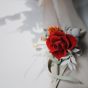 【乾燥永生胸花】主婚人胸花 伴郎胸花 伴娘胸花 招待收禮胸花