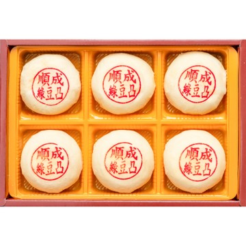 【順成蛋糕】綠豆椪6入(DM商品)