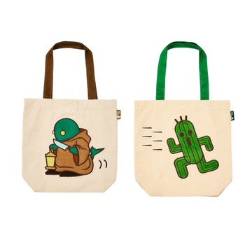 【SQUARE ENIX】FINAL FANTASY Series 角色托特包-仙人掌怪/提燈怪