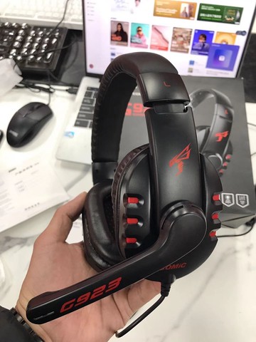 碩美科G923頭戴式皮質頭梁有線耳麥3.5電競游戲聽聲辯位耳機 語音【北歐家居生活】