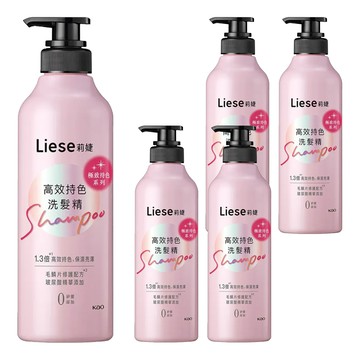 Liese 莉婕 高效持色洗髮精  500ml  5瓶