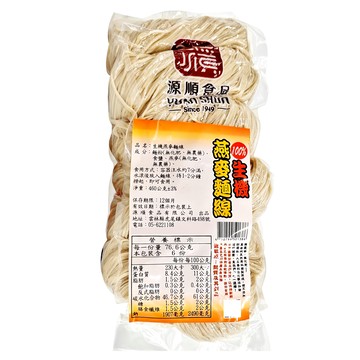 源順食品 生機燕麥麵線 無化肥 無農藥  460g  1包