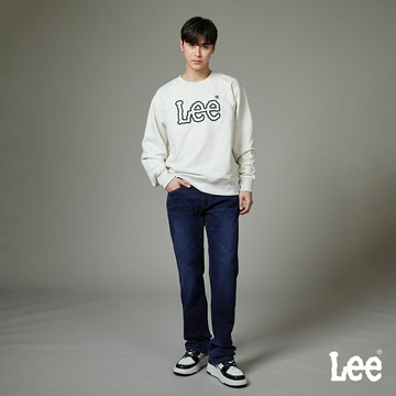 Lee 743 彈性中腰舒適直筒牛仔褲 男 深藍洗水 LB417090100
