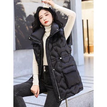 歐貨2025秋冬新款高端羽絨服馬甲女小個子韓版時尚寬松馬夾短外套