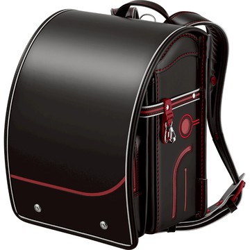 海外輸出限定款書包-犀利光黑*紅