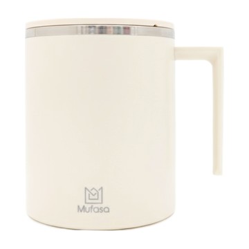 Mufasa 電動磁力攪拌杯 基礎款 miban2s 奶白 360ml 1個