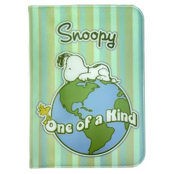 收納王妃 SNOOPY 好心情 護照票卡套  直條紋  11.5x17cm