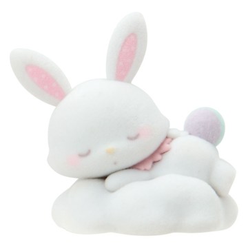 asdfkitty*三麗鷗 白雲睡午覺 造型玩偶 公仔 擺飾 裝飾品-許願兔-日本正版