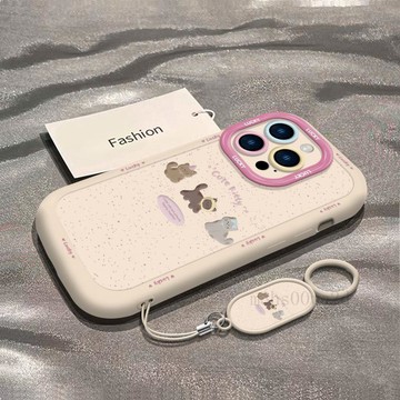 ✨台灣出貨✨咖啡小貓適用蘋果15手機殼新款iphone14promax簡約13女掛繩16/12
