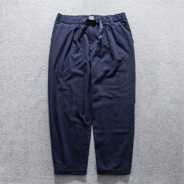 BEAMS*Gramicci wide tapered聯名日系復古純色燈芯絨休閑褲長褲