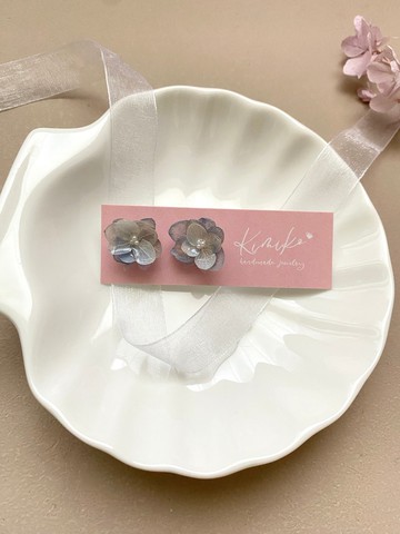 花精靈羽翼 霧藍月光 B 耳環