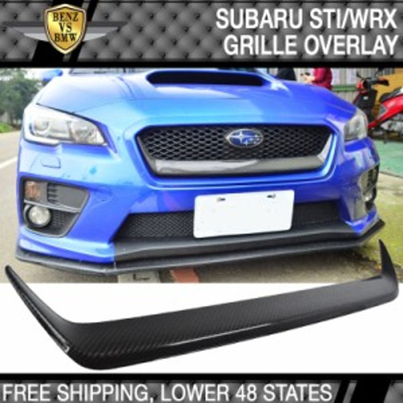 USパーツフィット15-17スバルWRX STIフロントグリルグリルガーニッシュカバートリムカーボンファイバーCF | LINEショッピング