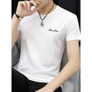 莫代爾t恤男短袖潮牌2025新款夏季修身冰絲冰感半袖上衣服男潮流