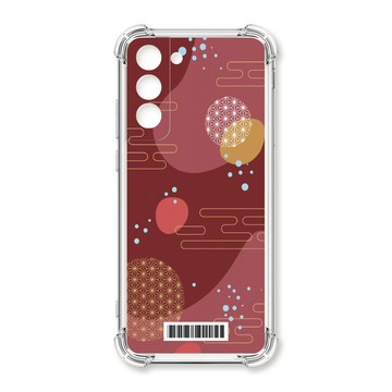 S22 系列殼 TRON 三星 S22 PLUS 日系和風圓點流雲系列  載具 四角防摔殼 手機殼