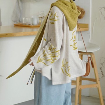 【溶溶蘭花】新中式復古/飛機袖針織衫/漢服日常外套