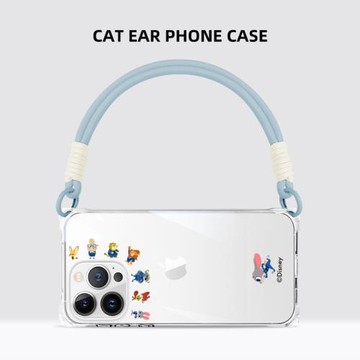 【Disney正版】適用iPhone16手機殼斜挎背包式蘋果16Pro可愛卡通16/15手提式短掛繩15promax小清新女14個性潮