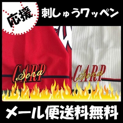 【【メール便送料無料】納期注意【広島カープ 刺繍ワッペン CARP sora 辻】応援歌/ユニフォーム/カープ/優勝/広島東洋カープ/カープ女子 /刺しゅう
