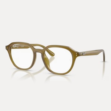 Ray Ban｜RX7259D-8437 圓形膠框光學眼鏡【葛洛麗雅眼鏡】