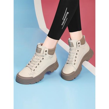 新款馬丁靴真皮單鞋ins老爹鞋新款馬丁鞋厚底增高百搭運動休閑鞋