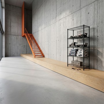 四層輕型波浪架35x90x150cm