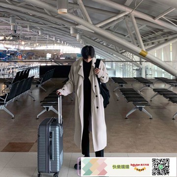 風衣男中長款寬松韓版英倫風高級感大衣秋冬季百搭雙排扣過膝外套