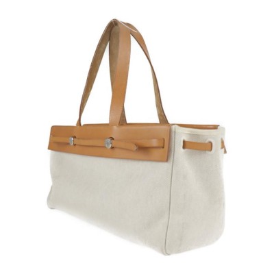 エルメス エールバッグ カバスMM トートバッグ トワルアッシュ レザー  