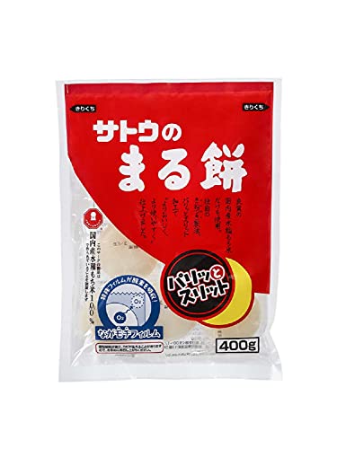 サトウのまる餅 パリットスリット 400g 4袋